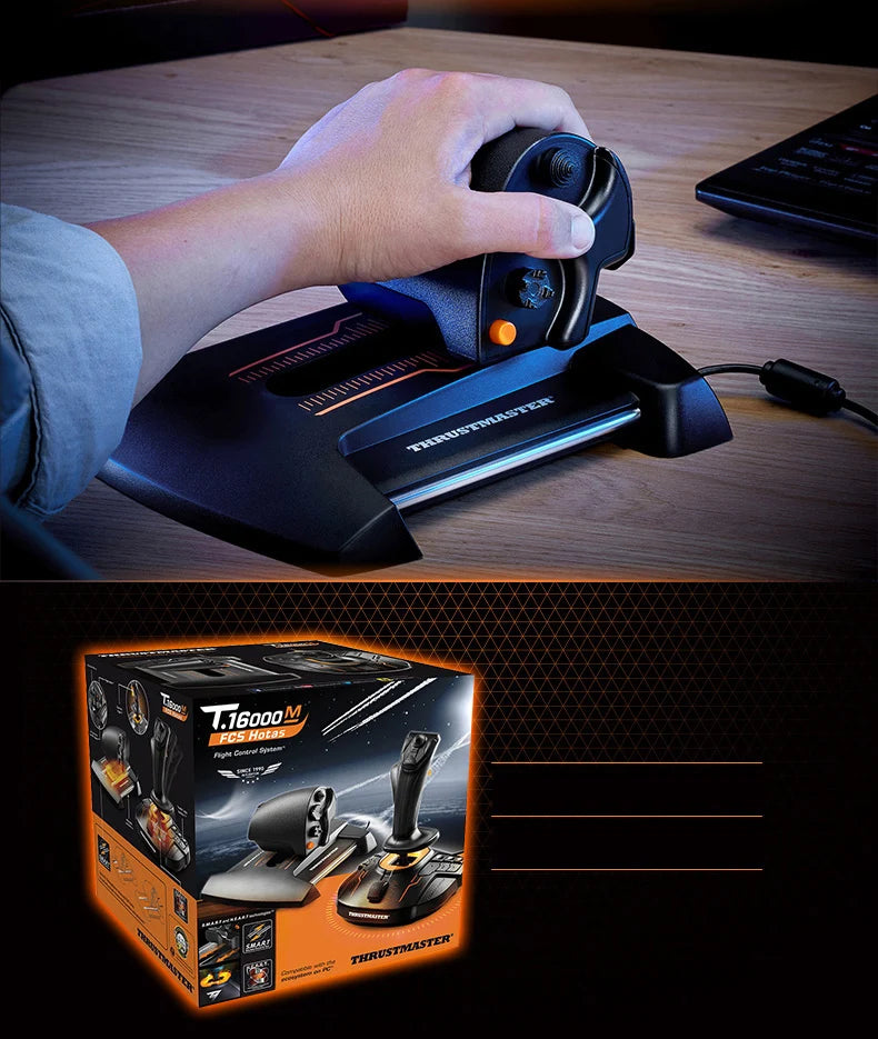 Thrustmaster T16000M FCS Joystick USB, PC (Windows 10, 8, 7, Vista) Compatible T16000M FCS Dual Hand Joystick
