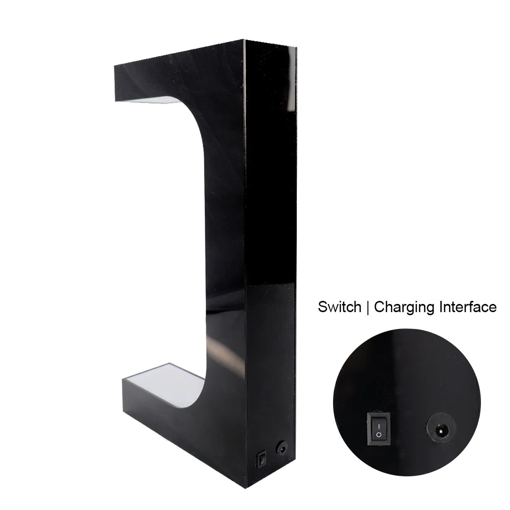 Magnetic Levitation LED Floating Shoe 360 Degree Rotation Display Stand for your headset or more