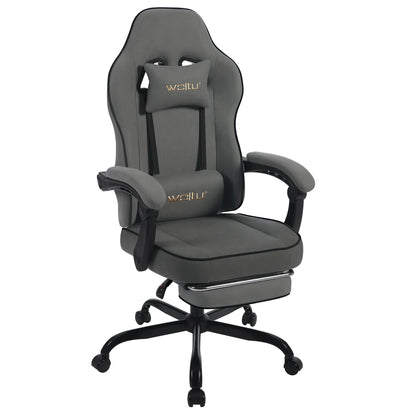 WOLTU Swivel Gamer Chair Gaming Chair Ergonomic Office Computer Chair with Lumbar Cushion Pillow Footrest
