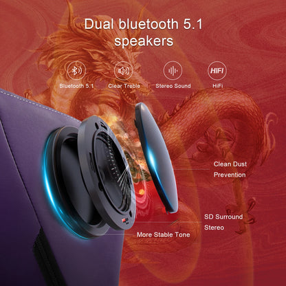 GTPLAYER Gaming Chair with Bluetooth Speakers, Footrest & Ergonomic Design, Dragon Series Video Game & Office Chair