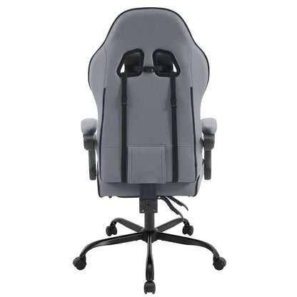 WOLTU Swivel Gamer Chair Gaming Chair Ergonomic Office Computer Chair with Lumbar Cushion Pillow Footrest