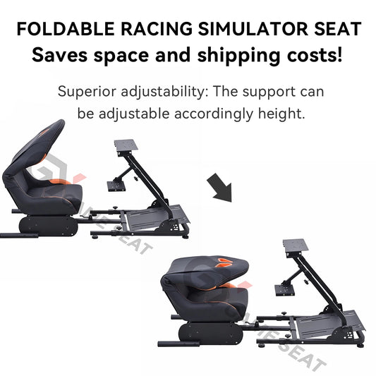 GY033 Hot Sell Racing Simulator Race Drift Car Gaming Racing Simulator Sim Cockpit for Logitech PC Playstation,Wii, Xbox