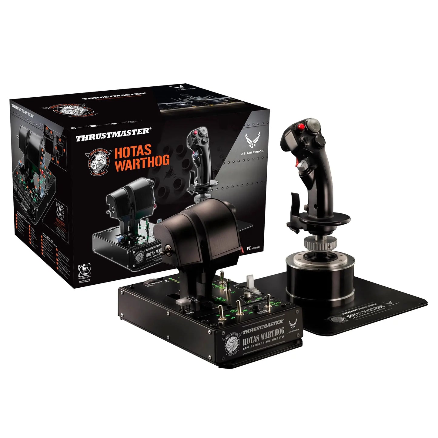 Thrustmaster A10C  Warthog Flight Stick, Throttle and Flight Simulation Control Panel (Compatible with PC)
