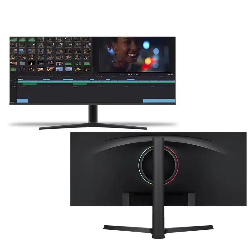 Curve Monitor Wholesale Price 4K Display Screen Pc Computer 2K 165Hz 24 Inch Custom Gaming 34 Ips 2560 19 Ultrawide Lcd Monitor