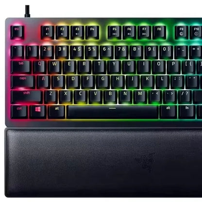 Razer Huntsman V2 Tenkeyless Edition 87-Key Mechanical RGB USB Waterproof Programmable Gaming Keyboard New for Desktop Use