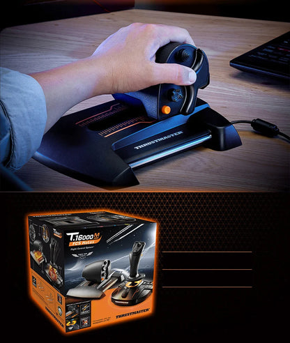 Thrustmaster T16000M FCS Joystick USB, PC (Windows 10, 8, 7, Vista) Compatible T16000M FCS Dual Hand Joystick