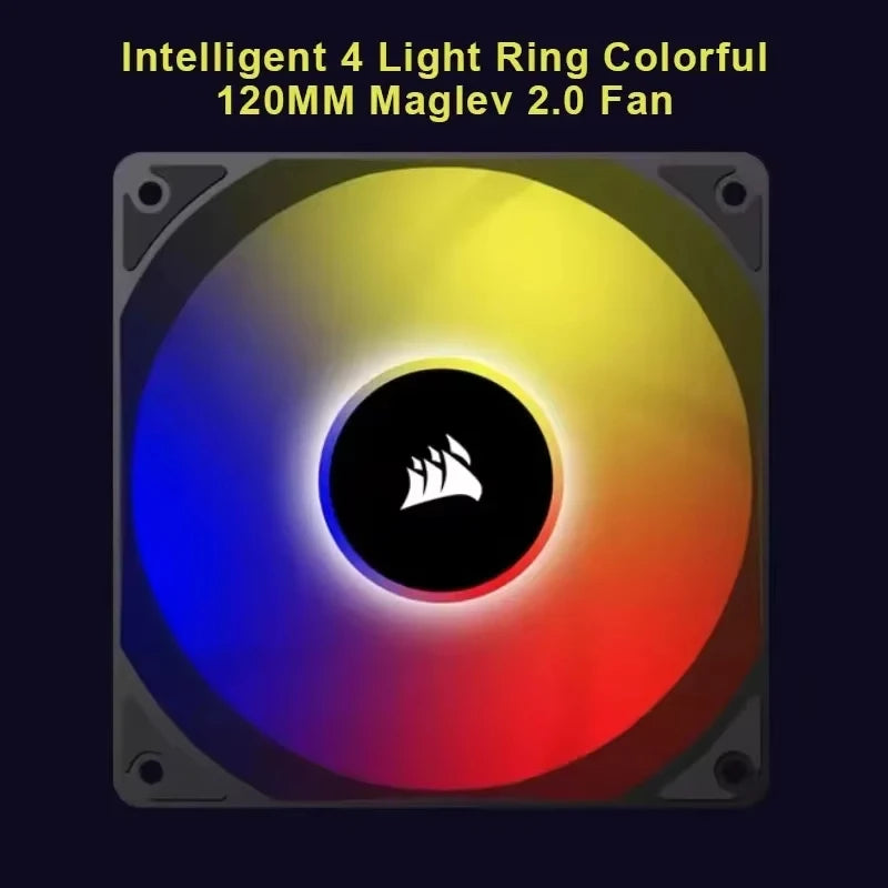 Corsair AC120 RGB Fan 5V ARGB High-performance 120mm PWM Cooling Fan Black/White Single Pack