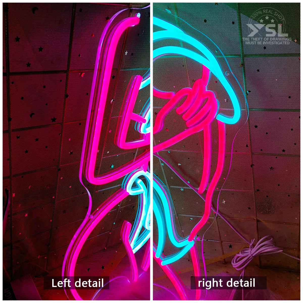 Custom ABS LED Neon Sign for Bikini Beauty for Home Mall Park Nightclub Bar Beach Party Lovers Room Company Application