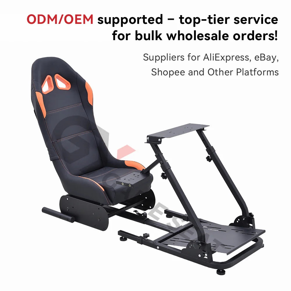 GY033 Hot Sell Racing Simulator Race Drift Car Gaming Racing Simulator Sim Cockpit for Logitech PC Playstation,Wii, Xbox