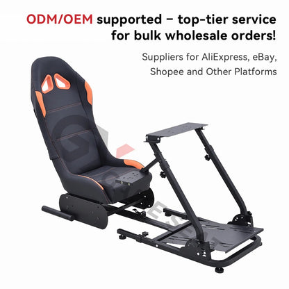 GY033 Hot Sell Racing Simulator Race Drift Car Gaming Racing Simulator Sim Cockpit for Logitech PC Playstation,Wii, Xbox