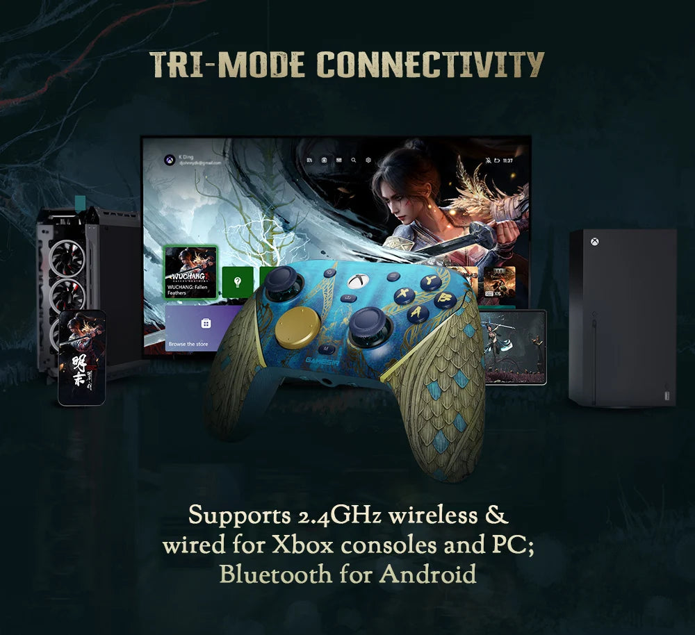 GameSir G7 Pro WUCHANG Xbox PC Controllers Wireless for XBOX Series S X One PC Control Bluetooth Gamepad Fallen Feathers Edition with charge station