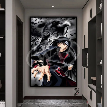 Naruto Anime Decoration Painting, Naruto Kakashi Uchiha Itachi Xiao Organization Poster, Home Entrance Hanging Painting