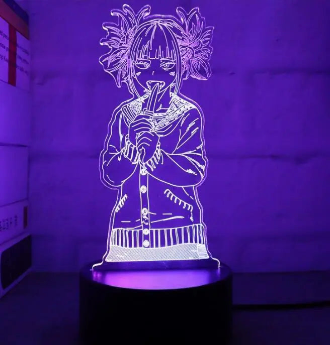 3d Led Night Light Anime My Hero Academia for Bedroom Decor Birthday Gift Manga Gadget My Hero Academia Katsuki Bakugo Lamp 3d