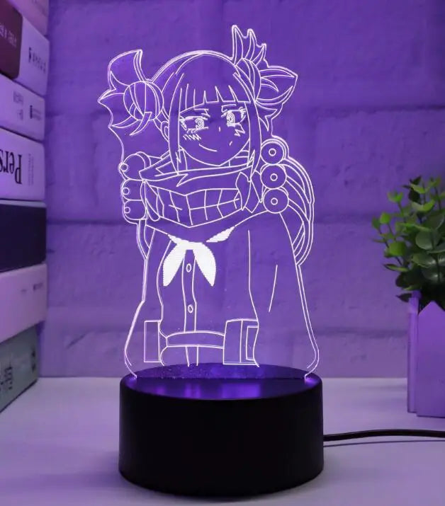 3d Led Night Light Anime My Hero Academia for Bedroom Decor Birthday Gift Manga Gadget My Hero Academia Katsuki Bakugo Lamp 3d
