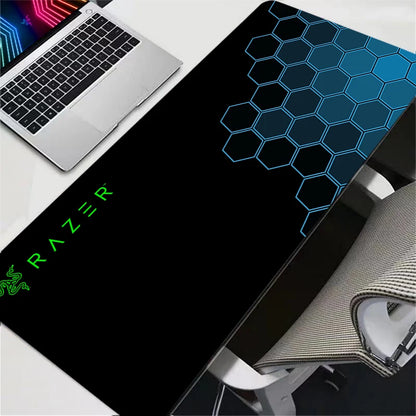 RAZER Mouse pad Computer Laptop Anime hexagon Keyboard Mouse Mat Large Razer Mousepad Keyboards Gamers Decoracion New Desk Mat