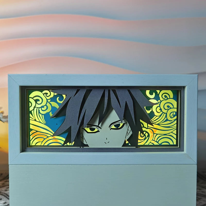 Demon Slayer Kimetsu no Yaiba 3D Light Box Led Anime Kamado Tanjirou light Cartoon colorful light box room bedroom night light