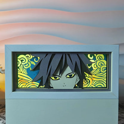 Demon Slayer Kimetsu no Yaiba 3D Light Box Led Anime Kamado Tanjirou light Cartoon colorful light box room bedroom night light