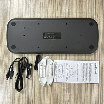 For Oculus Quest 3 VR Headset Charging Dock Dual Controller Contact Charger Stand With LED Light For Meta Quest 3 Charge Station