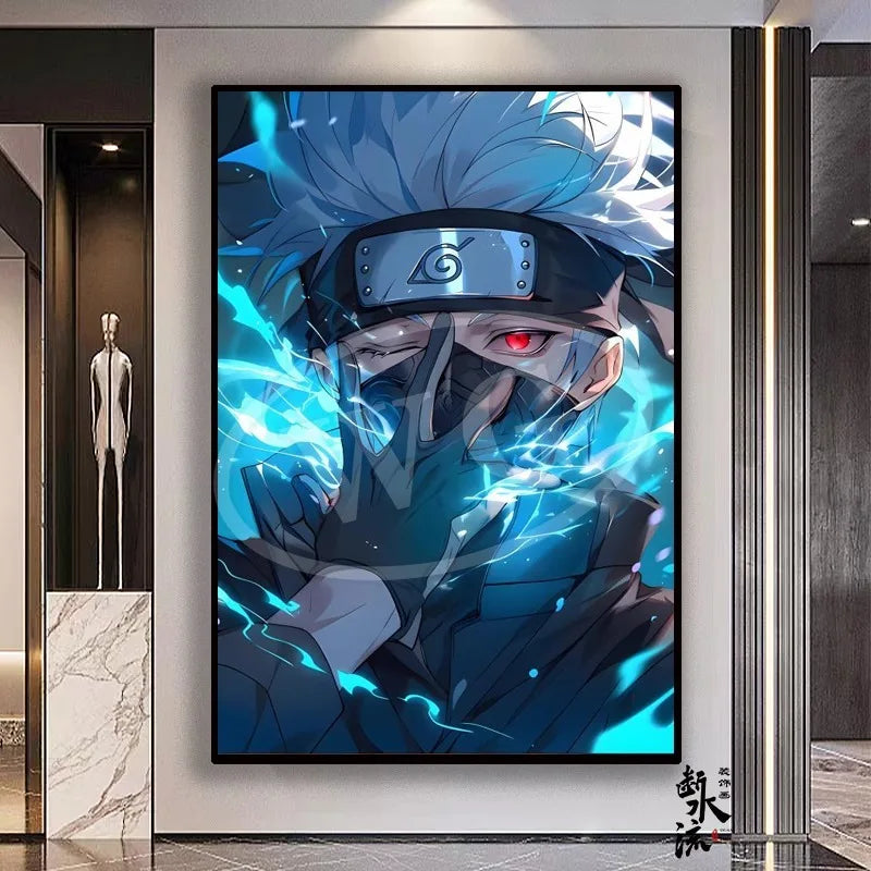 Naruto Anime Decoration Painting, Naruto Kakashi Uchiha Itachi Xiao Organization Poster, Home Entrance Hanging Painting