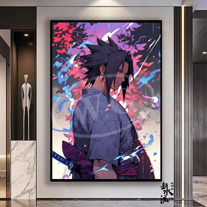 Naruto Anime Decoration Painting, Naruto Kakashi Uchiha Itachi Xiao Organization Poster, Home Entrance Hanging Painting