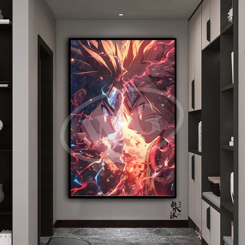 Naruto Anime Decoration Painting, Naruto Kakashi Uchiha Itachi Xiao Organization Poster, Home Entrance Hanging Painting