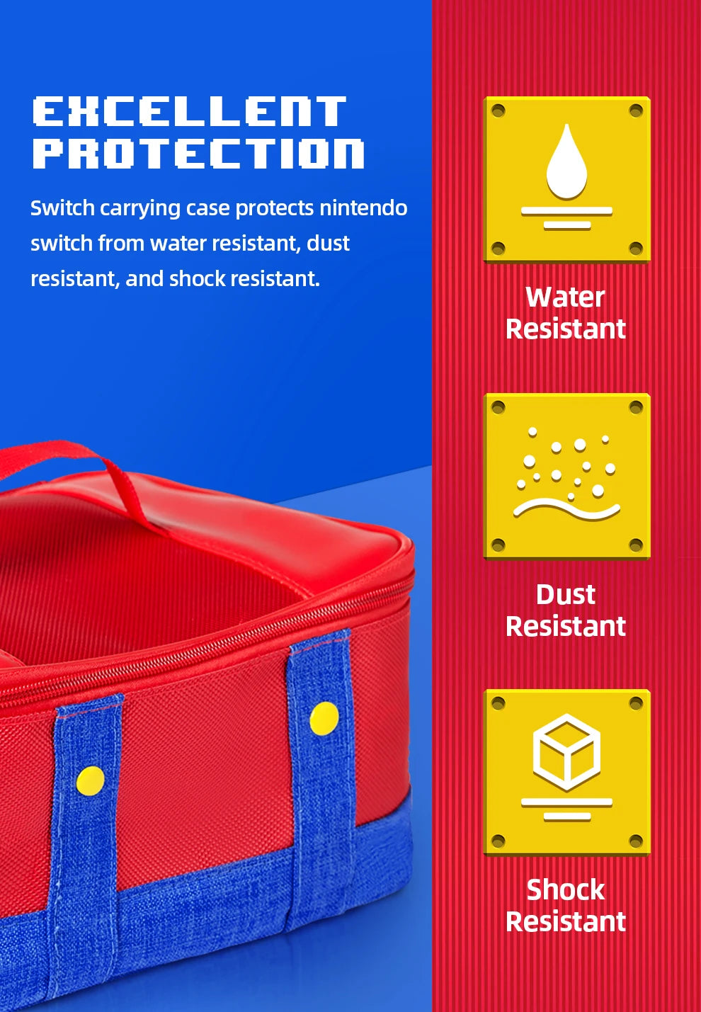 Large Carrying Protective Case for Switch OLED Console Pro Controller Travel Storage Bag Case For Switch Accessories