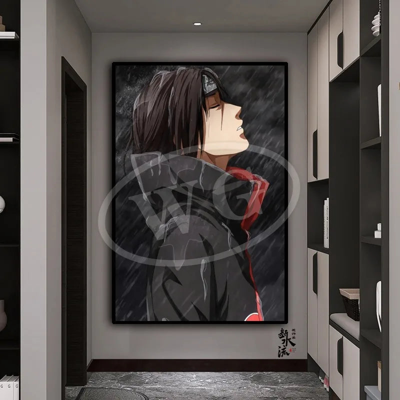 Naruto Anime Decoration Painting, Naruto Kakashi Uchiha Itachi Xiao Organization Poster, Home Entrance Hanging Painting