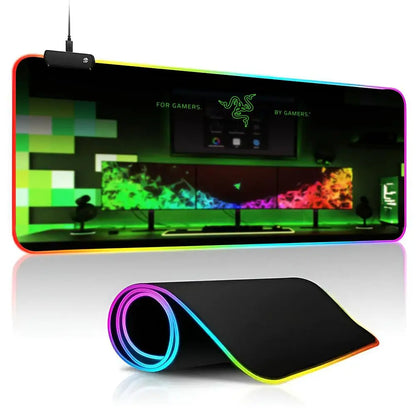 Razer official pictures  Mouse Pad  game RPG 40x90cm Mouse Mat Gaming Mousepads LED Keyboard Mats Luminous Desk Pads Mouse Pad F
