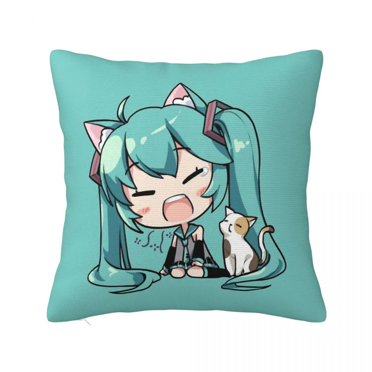 Cushion Covers Anime Hatsune Miku Pillow Case Awesome Decor Pillowcover for Living Room 40*40cm