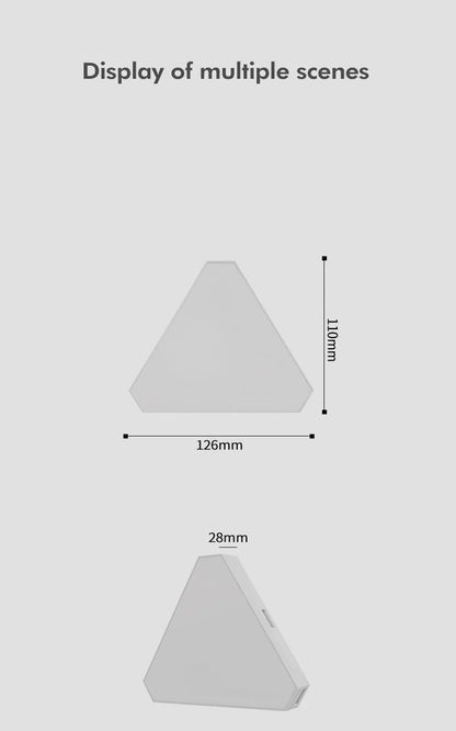 5V USB WIFI RGB LED Quantum Lamp Triangle LED Night Light DIY Game LED Wall Lamp For Home Bedroom Decoration Atmosphere Lamps