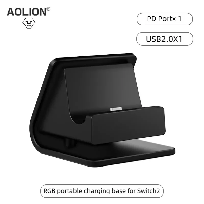 Charger Dock for Switch 2 Joycons Controller Portable Base RGB Charging Stand Station for Switch 2  Game Accessories