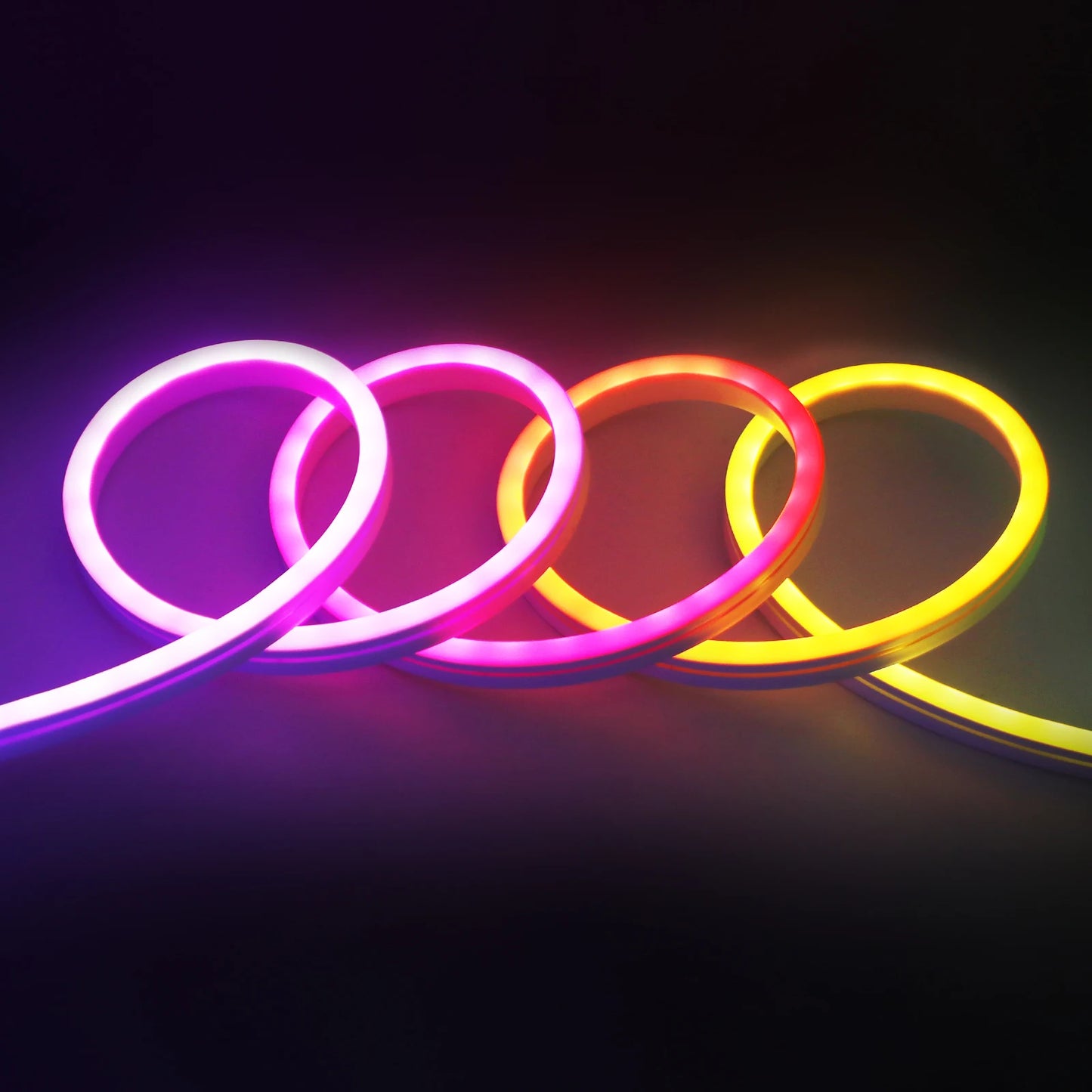 TUYA WIFI RGBIC LED Neon Strip Lights with Bluetooth App Control Waterproof Music Sync Christmas Party Home Room Decor 1M-20M