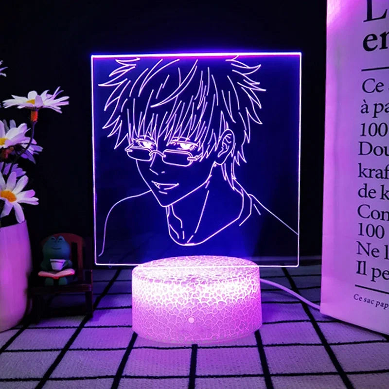Anime Lamp Satoru Gojo Jujutsu Kaisen Led Night Light for Birthday Gift Jujutsu Kaisen Nightlight Satoru Gojo Lamp Drop Shipping