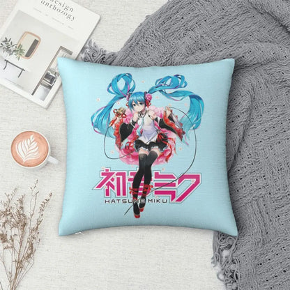 Cushion Covers Anime Hatsune Miku Pillow Case Awesome Decor Pillowcover for Living Room 40*40cm