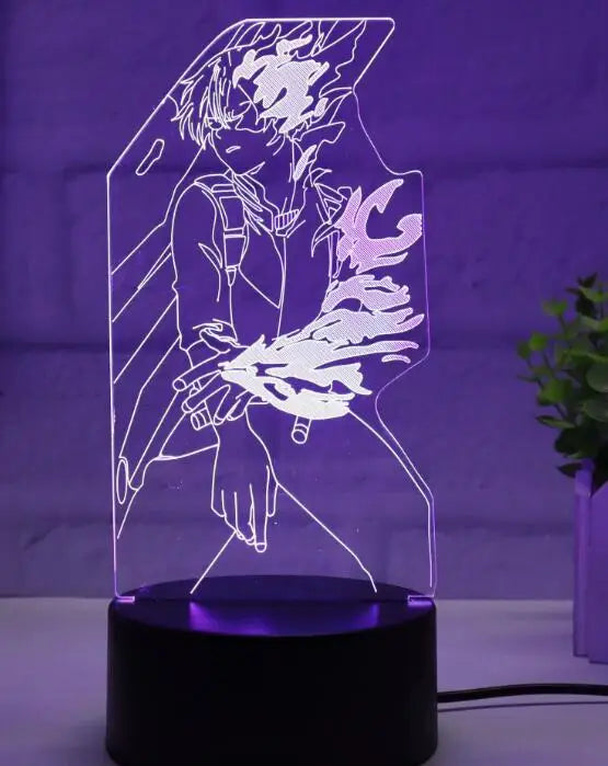 3d Led Night Light Anime My Hero Academia for Bedroom Decor Birthday Gift Manga Gadget My Hero Academia Katsuki Bakugo Lamp 3d