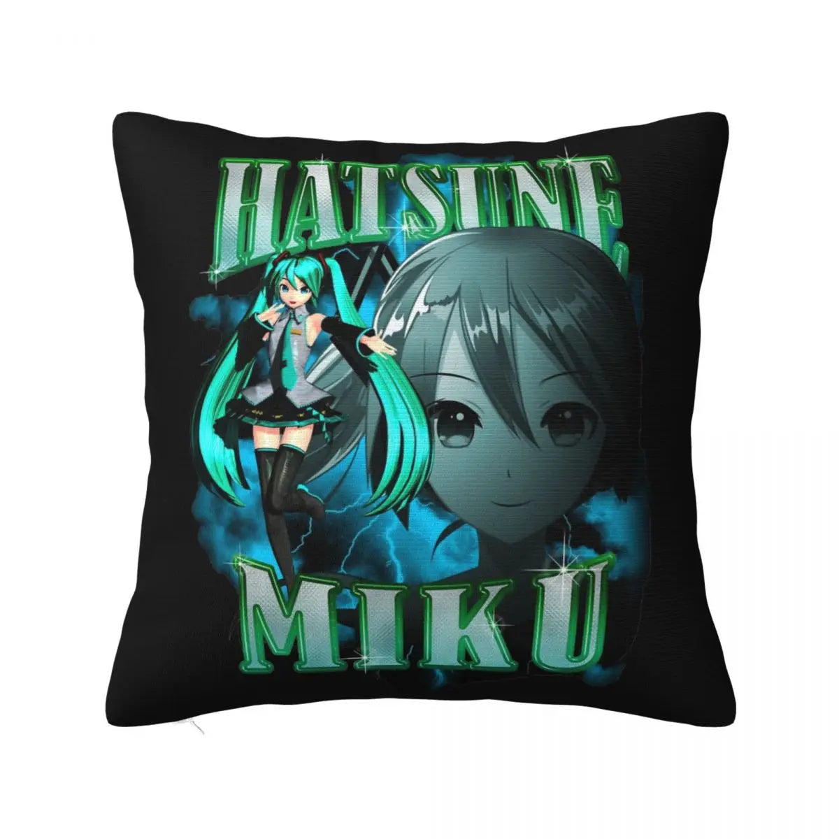 Cushion Covers Anime Hatsune Miku Pillow Case Awesome Decor Pillowcover for Living Room 40*40cm