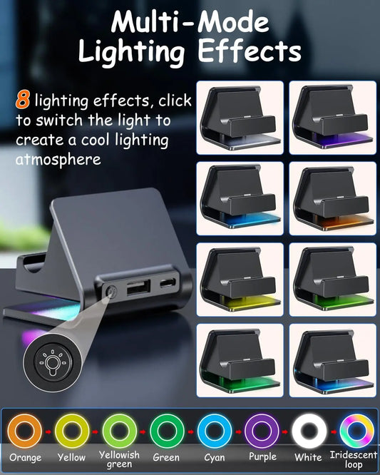 Charger Dock for Switch 2 Joycons Controller Portable Base RGB Charging Stand Station for Switch 2  Game Accessories