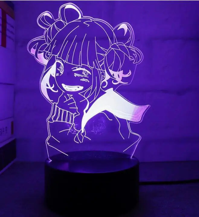 3d Led Night Light Anime My Hero Academia for Bedroom Decor Birthday Gift Manga Gadget My Hero Academia Katsuki Bakugo Lamp 3d