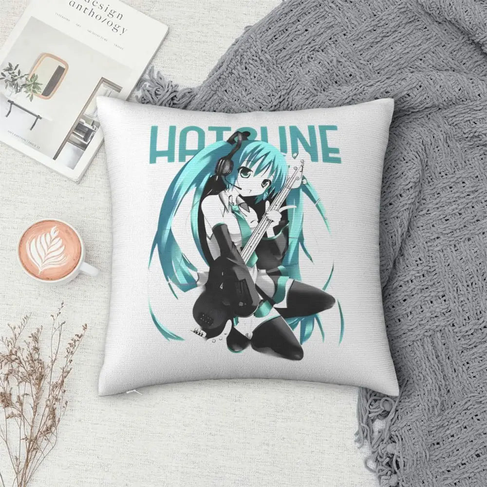 Cushion Covers Anime Hatsune Miku Pillow Case Awesome Decor Pillowcover for Living Room 40*40cm