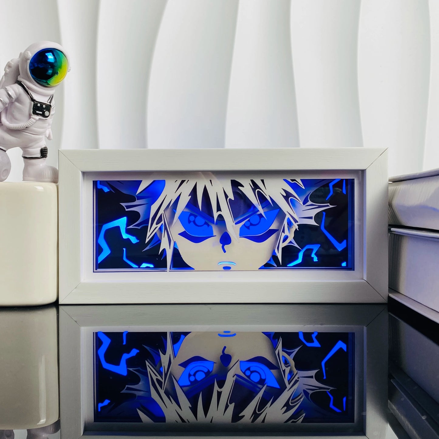 Anime Led Light Lamp For Room Decor Paper Cut Shadow Box Birthday Bedside Remote control Nightlight Manga Light Box Friend Gifts