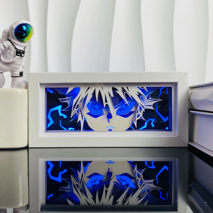 Anime Led Light Lamp For Room Decor Paper Cut Shadow Box Birthday Bedside Remote control Nightlight Manga Light Box Friend Gifts