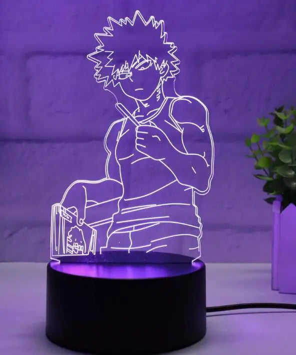 3d Led Night Light Anime My Hero Academia for Bedroom Decor Birthday Gift Manga Gadget My Hero Academia Katsuki Bakugo Lamp 3d