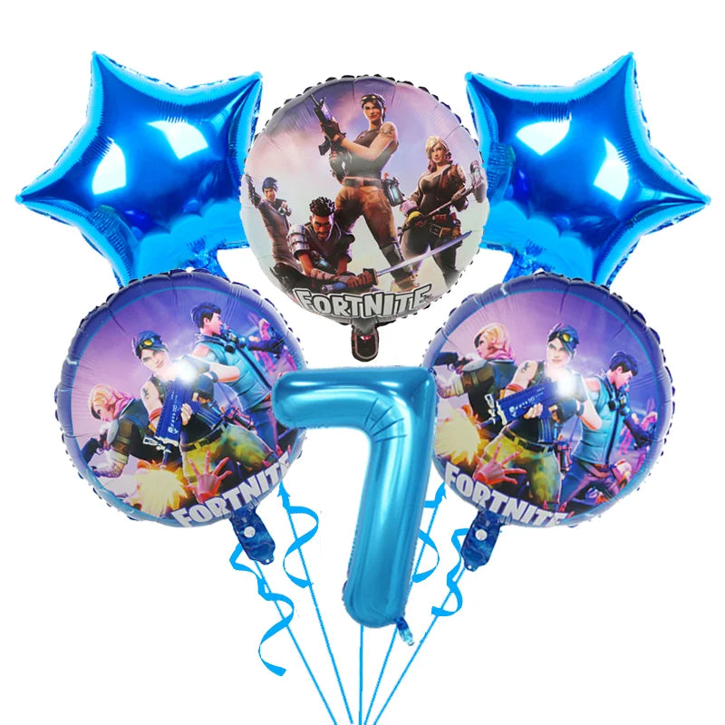 Hot Shooting Game Fortnition Birthday Decoration Disposable Tableware Plate Tablecloh Cup Baby Shower Boys Party Supplies and more