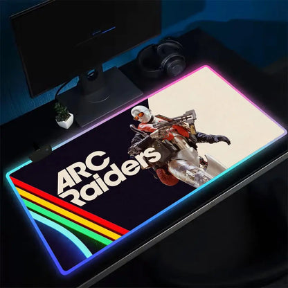 ARC Raiders Mouse Pad Anime Gaming Mouse Pad LED Table Pads Backlit Rubber Desktop XXL RGB Desk Mats