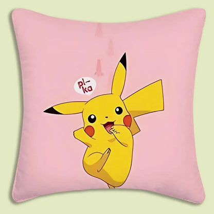 Cushion Covers  Anime P-Pokemon Pillow Covers Cartoon Sofa Decorative Home Double-sided Printing Short Plush Cute Cushion Cover