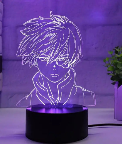 3d Led Night Light Anime My Hero Academia for Bedroom Decor Birthday Gift Manga Gadget My Hero Academia Katsuki Bakugo Lamp 3d
