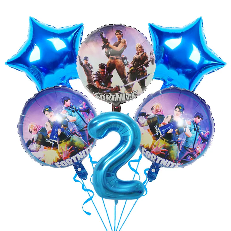 Hot Shooting Game Fortnition Birthday Decoration Disposable Tableware Plate Tablecloh Cup Baby Shower Boys Party Supplies and more