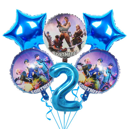 Hot Shooting Game Fortnition Birthday Decoration Disposable Tableware Plate Tablecloh Cup Baby Shower Boys Party Supplies and more