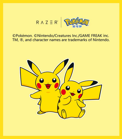 japan édition razer X pokemon Pikachu Exclusive 104 Key White Backlit Mechanical Keyboard
limited édition