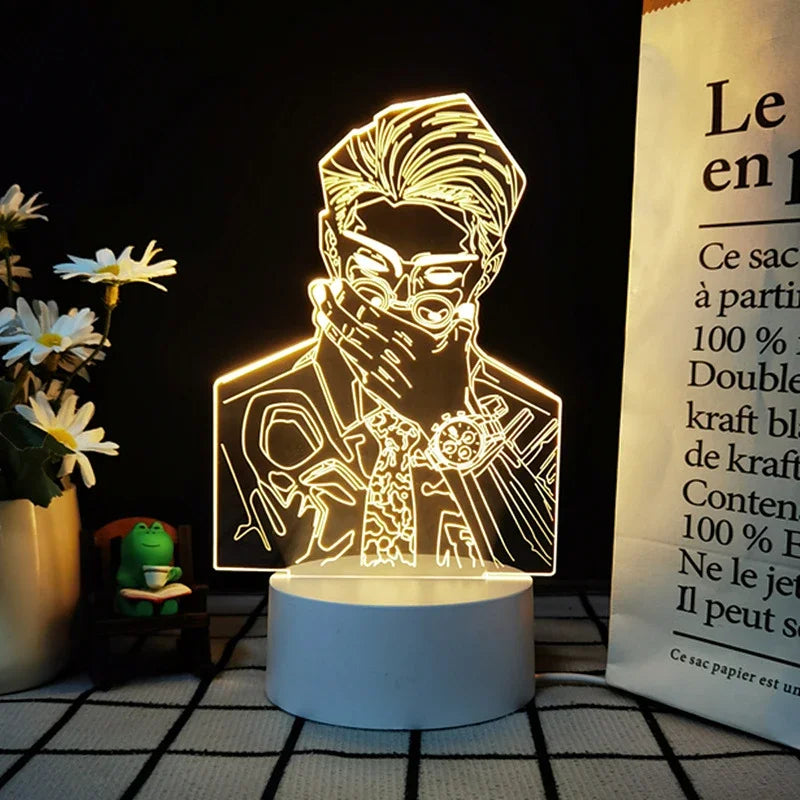 Anime Lamp Satoru Gojo Jujutsu Kaisen Led Night Light for Birthday Gift Jujutsu Kaisen Nightlight Satoru Gojo Lamp Drop Shipping